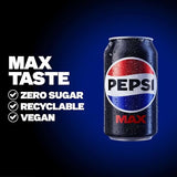 Pepsi Max No Sugar Cola Cans 24 x 330ml