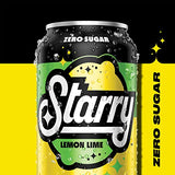 Starry Lemon Lime Soda, Caffeine Free, Mini Cans, 7.5 Fl Oz (Pack of 10)