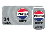 Pepsi Diet Cola Cans 24 x 330 ml