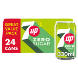 7UP Zero Lemon & Lime Cans 24 x 330ml