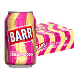 BARR since 1875, 24 Pack American Cream Soda, Zero No Sugar Sparkling Soft Drink with a Creamy Taste of American Cream Soda, 