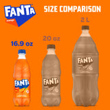 Fanta Orange Soda Fruit Flavored Soft Drink, 16.9 fl oz, 12 Pack