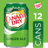 Canada Dry Ginger Ale Soda, 12 fl. oz. Cans, 12 Pack (Pack of 2)