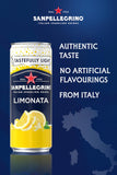 San Pellegrino Italian Sparkling Drinks Tastefully Light Sparkling Lemon Canned Soft Drink 12 x 330ml | 73k Cals per Can