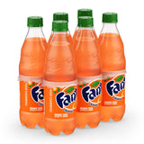 Fanta Orange Soda Fruit Flavored Soft Drink, 16.9 fl oz, 12 Pack