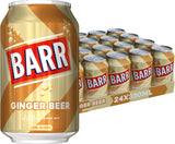 BARR since 1875, 24 Pack American Cream Soda, Zero No Sugar Sparkling Soft Drink with a Creamy Taste of American Cream Soda, "Fizzingly Fun" - 24 x 330ml Cans