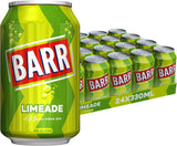 BARR since 1875, 24 Pack American Cream Soda, Zero No Sugar Sparkling Soft Drink with a Creamy Taste of American Cream Soda, "Fizzingly Fun" - 24 x 330ml Cans