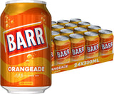 BARR since 1875, 24 Pack American Cream Soda, Zero No Sugar Sparkling Soft Drink with a Creamy Taste of American Cream Soda, "Fizzingly Fun" - 24 x 330ml Cans