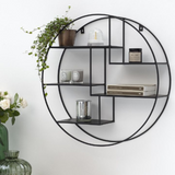 Wall-Mounted "Bohemian" Metal Storage Floating Shelve Frame Decor - waseeh.com